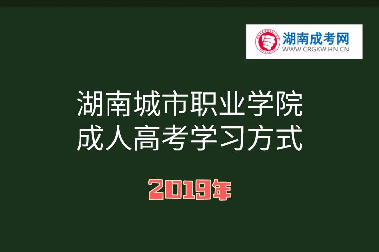 2019年湖南城市职业学院成人高考学习方式